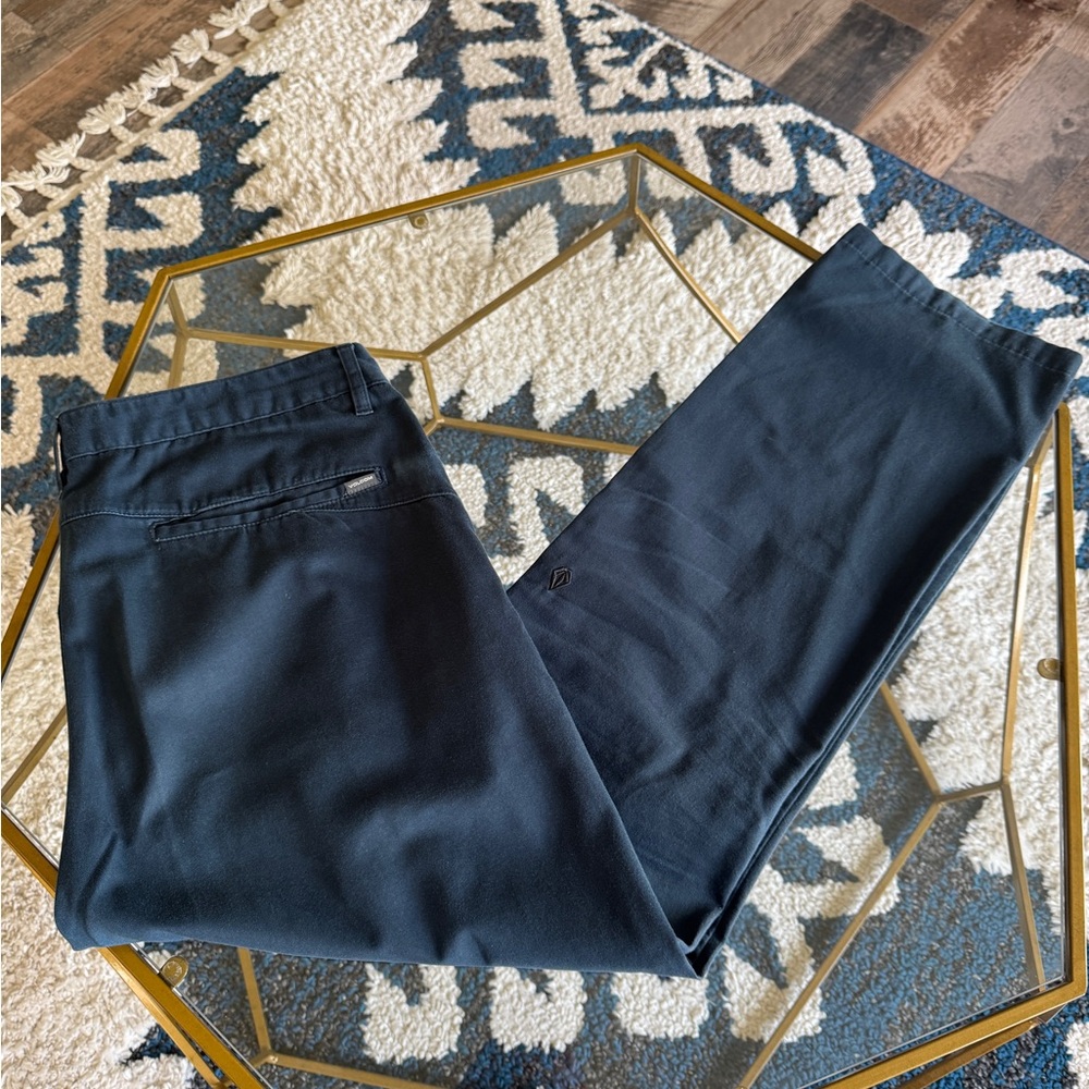 Volcom Men's Navy Blue Pants Size 38x32